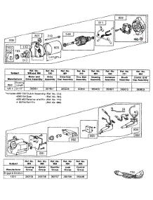 Electric Starter And Starter parts for Briggs & Stratton Engine 190412-1873-99 from AppliancePartsPros.com