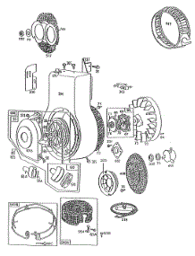 Blower Hsg,Flywheels,Screen parts for Briggs & Stratton Engine 190432-2570-01 from AppliancePartsPros.com