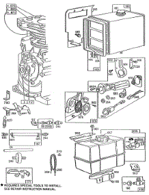Fuel Tank Groups, Primer parts for Briggs & Stratton Engine 190432-2835-01 from AppliancePartsPros.com