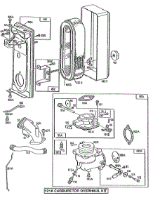 Carburetor, Air Cleaner Grp parts for Briggs & Stratton Engine 190436-3037-01 from AppliancePartsPros.com