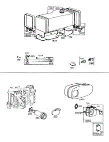 Fuel Tank, Mufflers & Parts parts for Briggs & Stratton Engine 190702-5515-99 from AppliancePartsPros.com