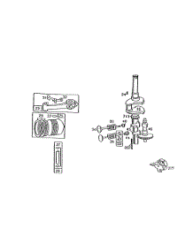 Piston Group parts for Briggs & Stratton Engine 190702-6005-01 from AppliancePartsPros.com