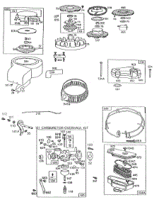 Carburetor,Rewind,A / C,Screen parts for Briggs & Stratton Engine 190707-2196-01 from AppliancePartsPros.com