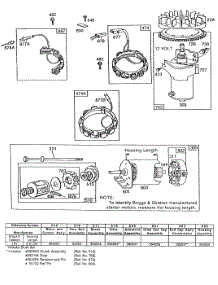 Electric Starters And Chart parts for Briggs & Stratton Engine 190707-5816-01 from AppliancePartsPros.com