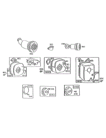 Mufflers And Deflectors parts for Briggs & Stratton Engine 190707-6014-01 from AppliancePartsPros.com