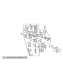 Carburetor Assembly parts for Briggs & Stratton Engine 191702-2536-01 from AppliancePartsPros.com