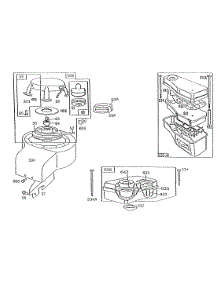 Blower Hsg, Rewind, A / C parts for Briggs & Stratton Engine 191702-5916-01 from AppliancePartsPros.com