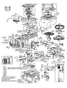 Cyl, Sump, Piston,Controls parts for Briggs & Stratton Engine 191707-5640-99 from AppliancePartsPros.com