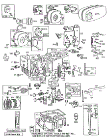 Cyl, Sump, Piston,Controls parts for Briggs & Stratton Engine 191707-5829-01 from AppliancePartsPros.com