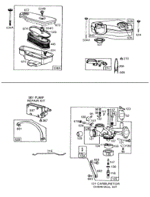 Carburetor ,Air Cleaner Grp parts for Briggs & Stratton Engine 191707-5854-01 from AppliancePartsPros.com