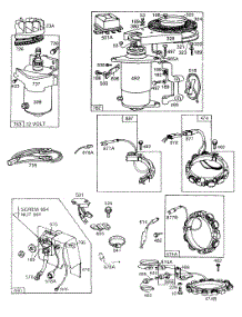Electric Starter,Alternators parts for Briggs & Stratton Engine 191707-5854-01 from AppliancePartsPros.com