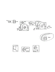 Mufflers And Deflectors parts for Briggs & Stratton Engine 191707-6015-01 from AppliancePartsPros.com