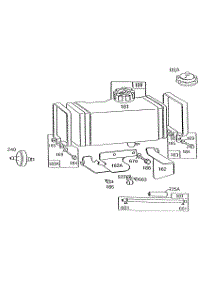 Fuel Tank Assembly parts for Briggs & Stratton Engine 191707-6030-01 from AppliancePartsPros.com