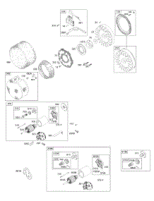 Electric Starter, Flywheel, Rewind Guard parts for Briggs & Stratton Engine 192432-0656-A1 from AppliancePartsPros.com