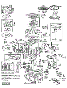 Cyl, Sump, Piston,Controls parts for Briggs & Stratton Engine 192702-0126-01 from AppliancePartsPros.com