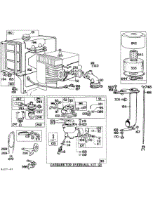 Carb Assy,Fuel Tank, A / C parts for Briggs & Stratton Engine 193431-0144-99 from AppliancePartsPros.com