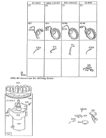 Electric Starter And Starter parts for Briggs & Stratton Engine 193702-0163-99 from AppliancePartsPros.com