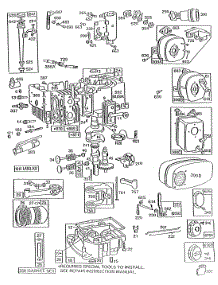 Cyl,Sump,Mufflers,Piston,Oil parts for Briggs & Stratton Engine 193702-0350-01 from AppliancePartsPros.com