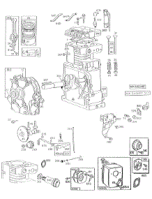 Cylinder,Crankcase,Mufflers parts for Briggs & Stratton Engine 194412-0114-01 from AppliancePartsPros.com
