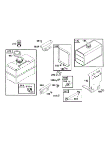 Fuel Tank Grp parts for Briggs & Stratton Engine 194412-0115-99 from AppliancePartsPros.com