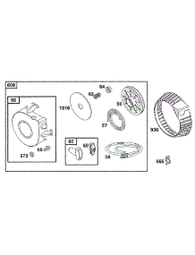 Rewind Assy parts for Briggs & Stratton Engine 194412-0123-99 from AppliancePartsPros.com