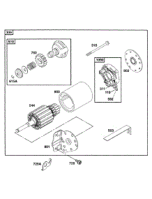Electric Starter parts for Briggs & Stratton Engine 194412-1114-01 from AppliancePartsPros.com