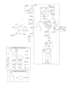 Carburetor Group parts for Briggs & Stratton Engine 194702-0116-01 from AppliancePartsPros.com