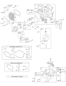 Cylinder, Crankshaft, Piston, Head, Engine, Valve Gasket, Sump, Oil parts for Briggs & Stratton Engine 194702-4528-99 from AppliancePartsPros.com