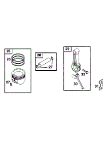 Piston Grp parts for Briggs & Stratton Engine 195422-1136-01 from AppliancePartsPros.com
