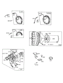 Electric Starter,Alternator parts for Briggs & Stratton Engine 195431-0143-01 from AppliancePartsPros.com