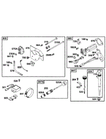 Panel Kit, Oil Gard,Oil Fill parts for Briggs & Stratton Engine 195431-0622-99 from AppliancePartsPros.com