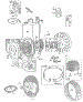 Blower Hsg, Rewind, Flywheel