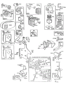 Mufflers, Carburetor, A / C Grps parts for Briggs & Stratton Engine 195432-2247-03 from AppliancePartsPros.com