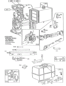 Fuel Tanks, Oil Gard, Hoses parts for Briggs & Stratton Engine 195432-2270-03 from AppliancePartsPros.com