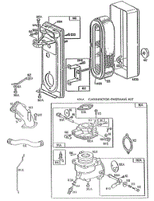 Carburetor & Air Cleaner Assy parts for Briggs & Stratton Engine 195436-4016-02 from AppliancePartsPros.com