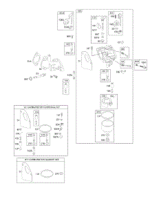 Carburetor parts for Briggs & Stratton Engine 195702-4515-E1 from AppliancePartsPros.com