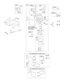 Carburetor parts for Briggs & Stratton Engine 196432-0113-02 from AppliancePartsPros.com