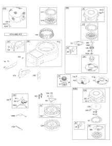 Blower Housing, Flywheel, Armature, Rewind parts for Briggs & Stratton Engine 196702-0192-01 from AppliancePartsPros.com