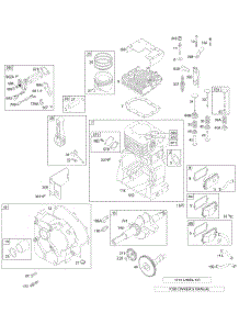 Cam-Crankshaft-Crankcase Cover / Sump, Cylinder Group-Head-Piston Group, Valves-Breather parts for Briggs & Stratton Engine 197412-0124-03 from AppliancePartsPros.com