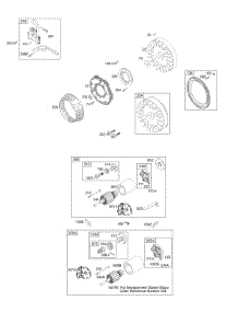 Electric Starter, Flywheel Group parts for Briggs & Stratton Engine 197412-0139-01 from AppliancePartsPros.com
