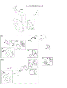 Blower Housing / Shrouds, Rewind parts for Briggs & Stratton Engine 197417-0152-01 from AppliancePartsPros.com