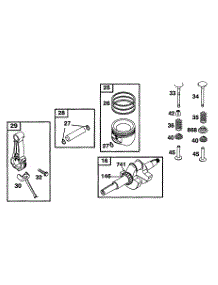 Connecting Rod parts for Briggs & Stratton Engine 19A402-0699-99 from AppliancePartsPros.com