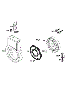 Blower Housing parts for Briggs & Stratton Engine 19A412-0601-A1 from AppliancePartsPros.com