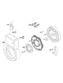 Blower Hsg, Flywheel,Screens parts for Briggs & Stratton Engine 19C432-0056-01 from AppliancePartsPros.com
