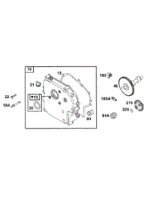 Crankcase Cover, Cam parts for Briggs & Stratton Engine 19C432-0056-01 from AppliancePartsPros.com