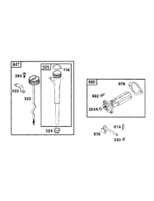 Oil Fill, Oil Gard parts for Briggs & Stratton Engine 19C432-0056-01 from AppliancePartsPros.com