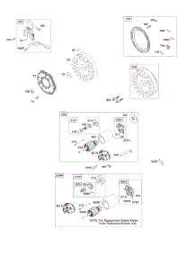 Electric Starter, Flywheel, Ignition parts for Briggs & Stratton Engine 19E412-0136-01 from AppliancePartsPros.com