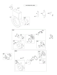 Blower Housing / Shrouds, Rewind parts for Briggs & Stratton Engine 19E412-1070-E1 from AppliancePartsPros.com