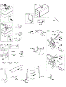 Controls, Springs, Fuel Tank / Hoses parts for Briggs & Stratton Engine 19F432-1137-E1 from AppliancePartsPros.com