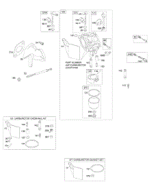 Carburetor, Intake, Carburetor Gasket Sets parts for Briggs & Stratton Engine 19G412-0100-01 from AppliancePartsPros.com